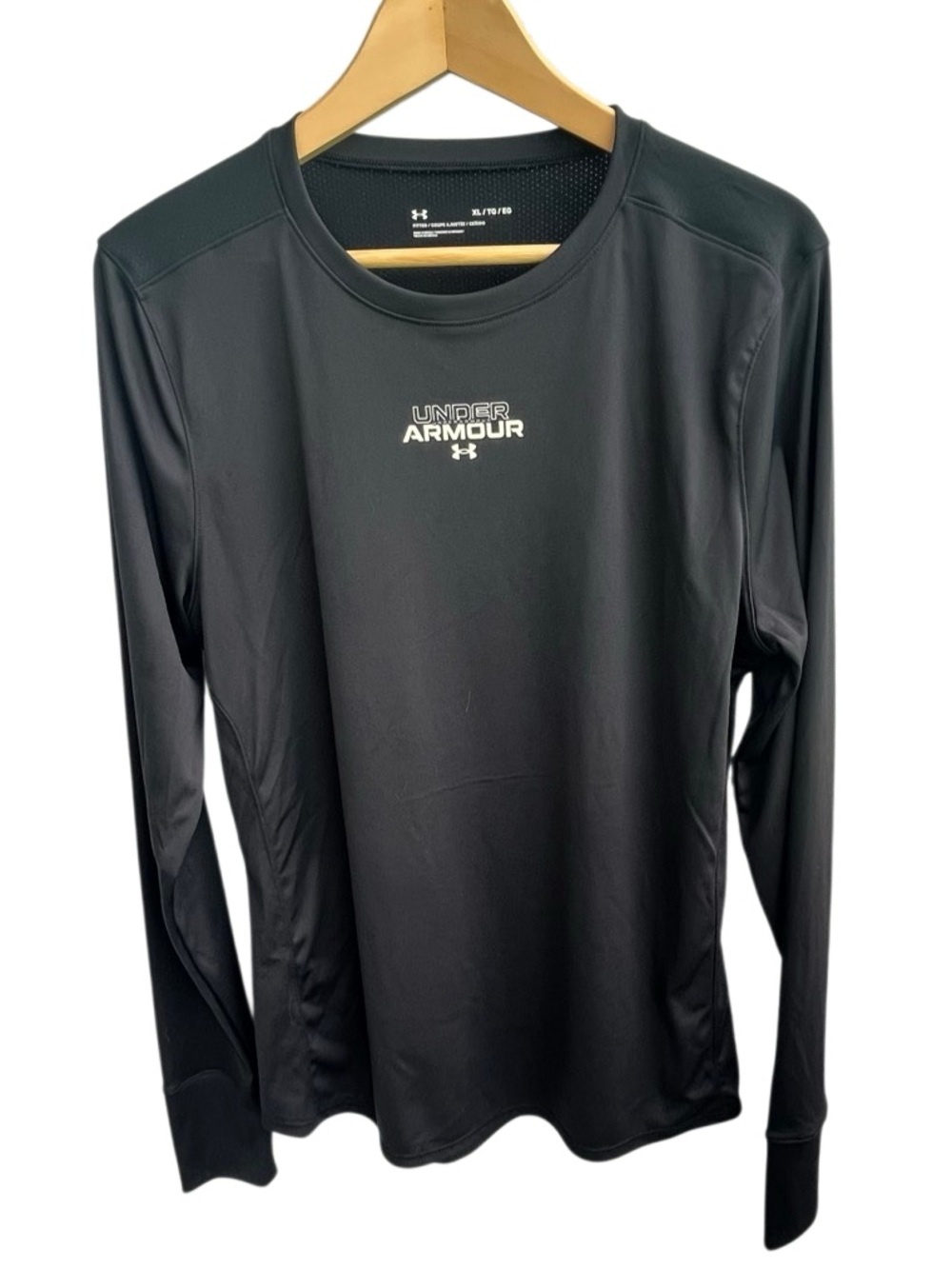 Under Armour Women’s Fitted Long Sleeve Performance Shirt Black XL